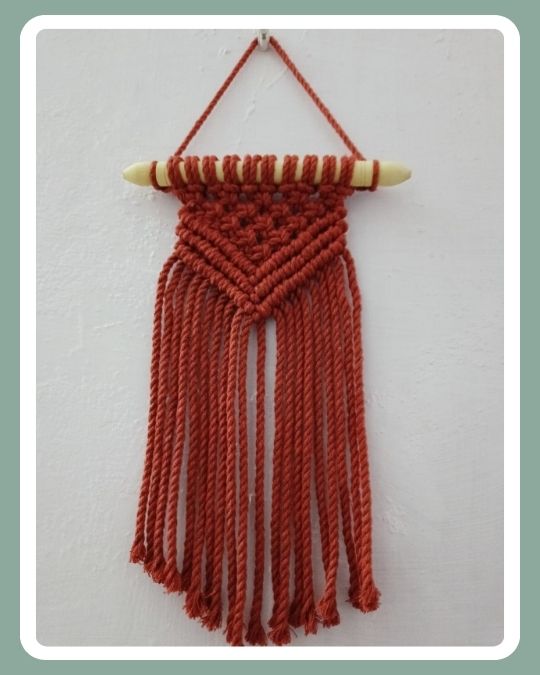 Woven wall hanging